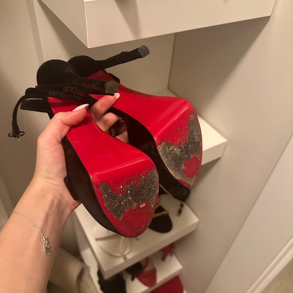 Christian Louboutin LOUBI QUEEN ALTA 150 VELVET - Picture 8 of 8
